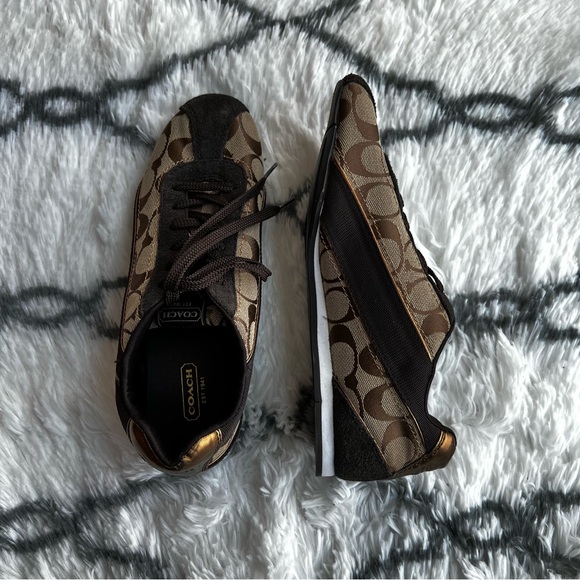 Coach Hilary Brown Fashion Sneakers (size 7.5) - Picture 2 of 7